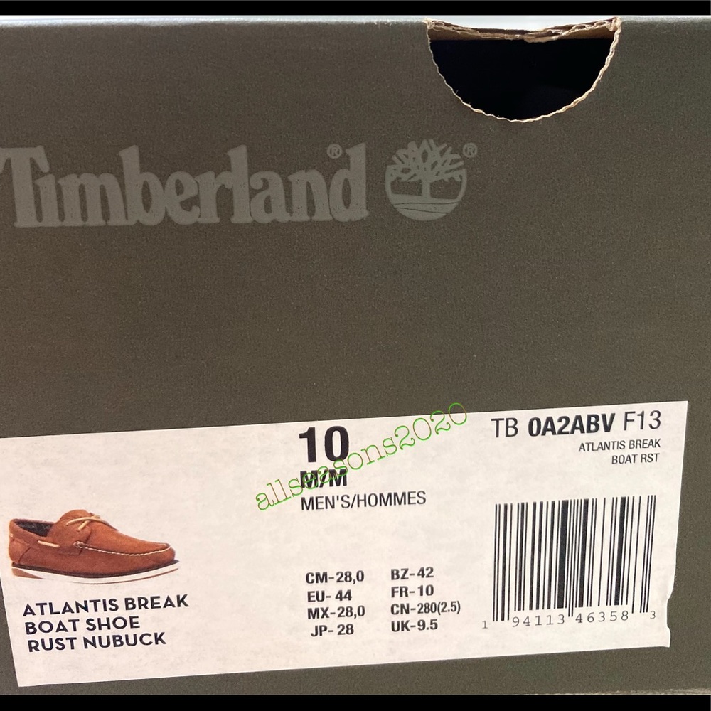 Timberland Atlantic Break Boat Men’s Shoes Nubuck - Picture 12 of 12